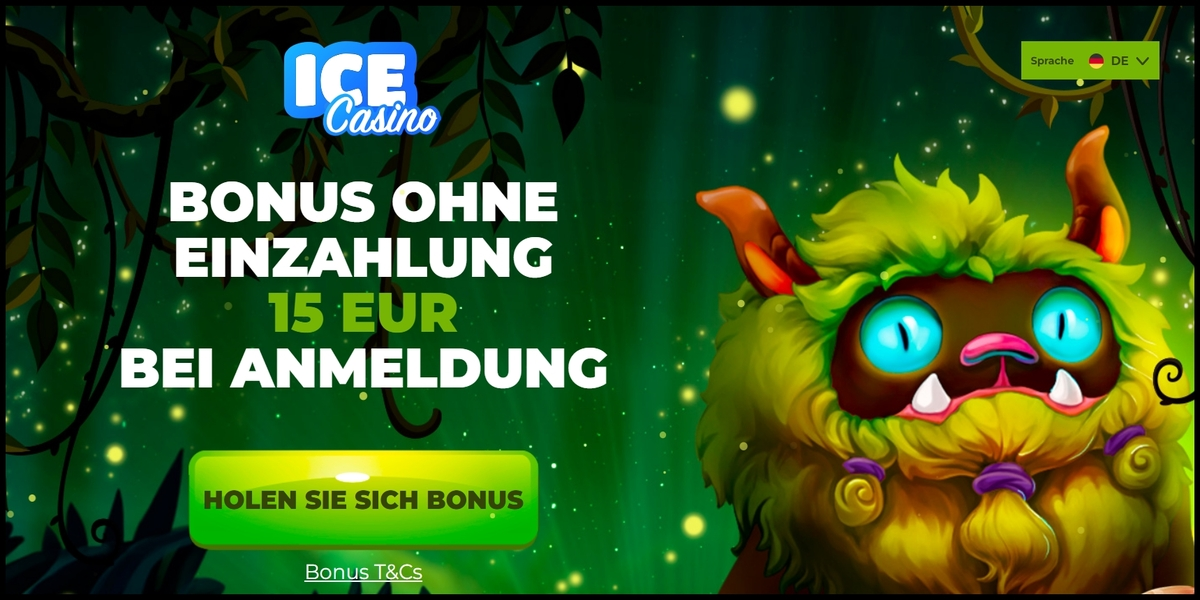Ice Casino 15 Euro Bonus