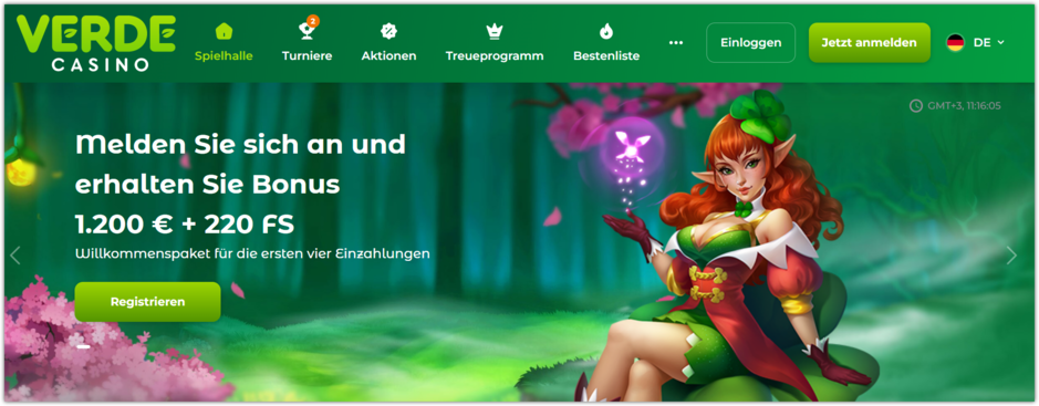 Verde Casino Bonus