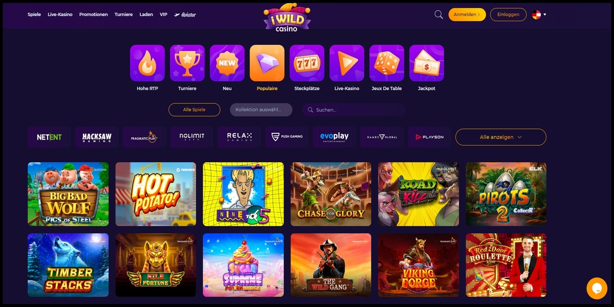 iWild Casino Spiele